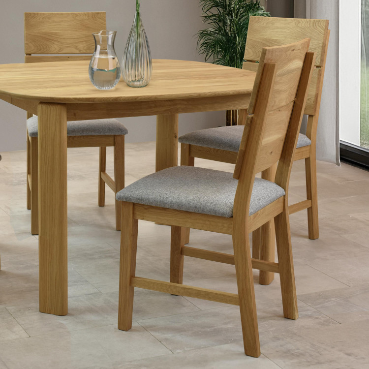 Dubová židle Nora - šedá- MEGA akce