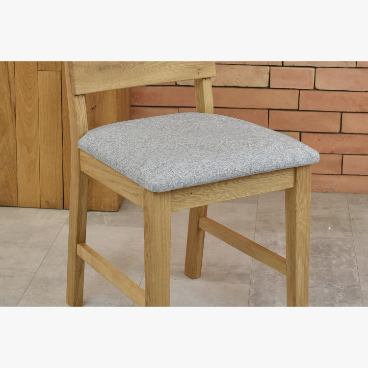 Dubová židle Nora - šedá- MEGA akce