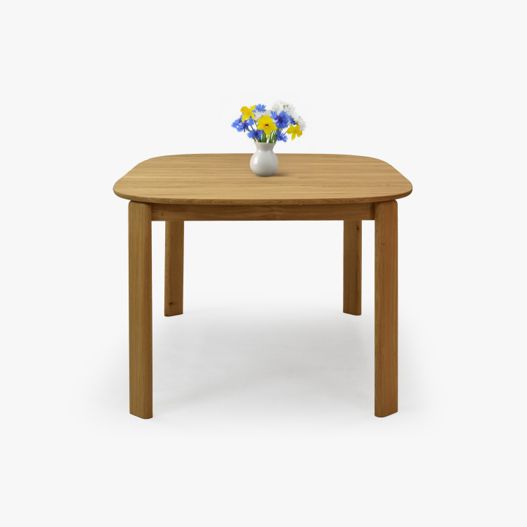 Rozkldací dřevěný jídelní stůl 110-160 cm