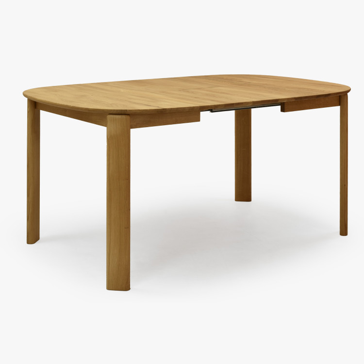 Rozkldací dřevěný jídelní stůl 110-160 cm