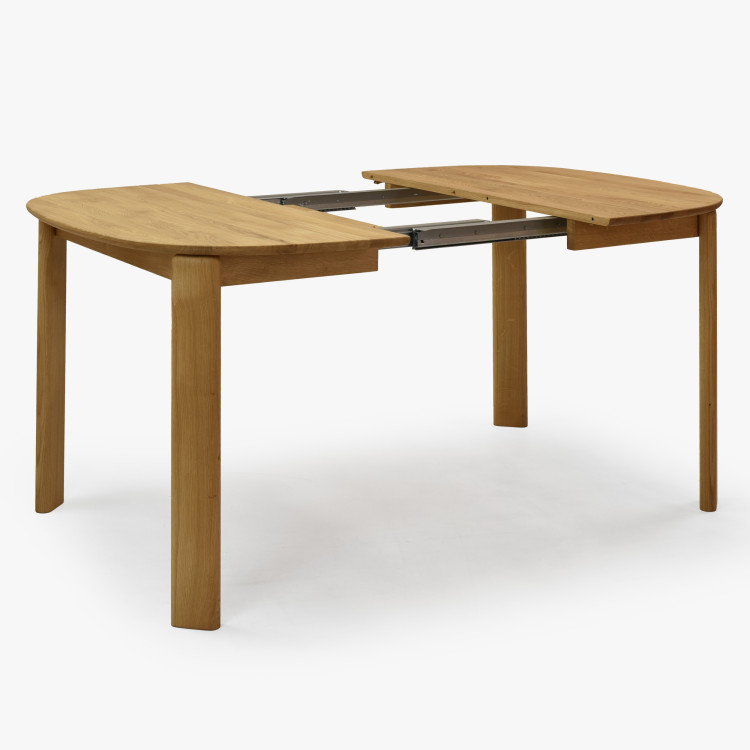 Rozkldací dřevěný jídelní stůl 110-160 cm