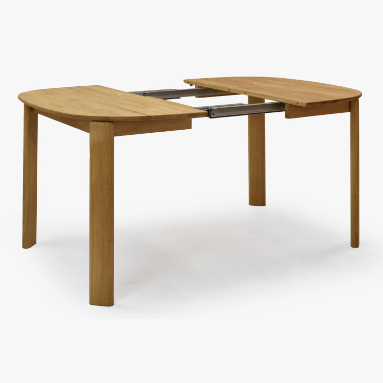 Rozkldací dřevěný jídelní stůl 110-160 cm