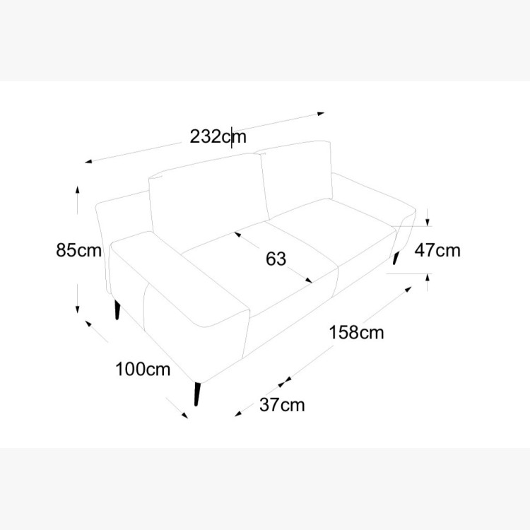 Moderní sedačka Forma 2,5