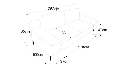 Moderní sedačka Forma 3