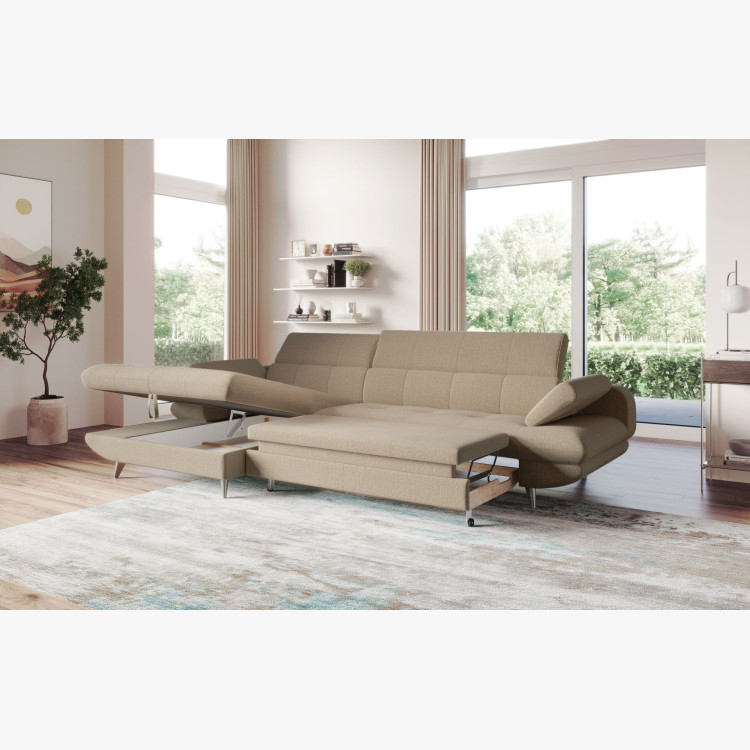 Rohová sedací souprava LIBRA RECBK-3F (Levý roh)