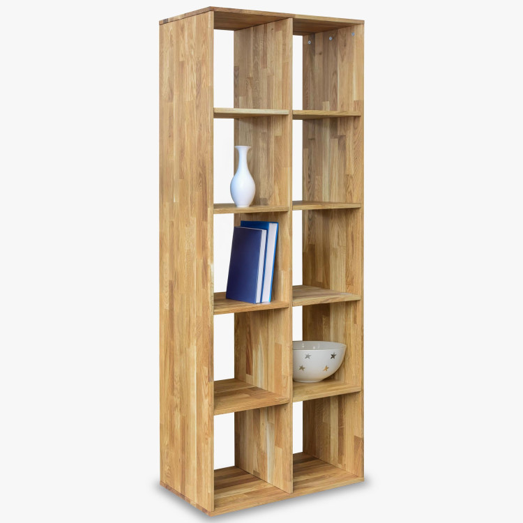 Dubový dřevěný regál