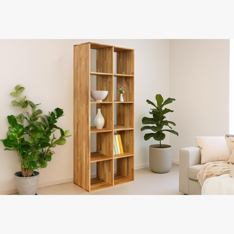 Dubový dřevěný regál