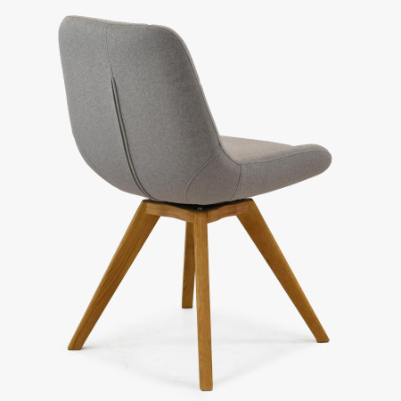 Pohodlná jídelní židle , šedé čalunění