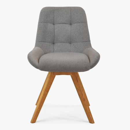 Pohodlná jídelní židle , šedé čalunění