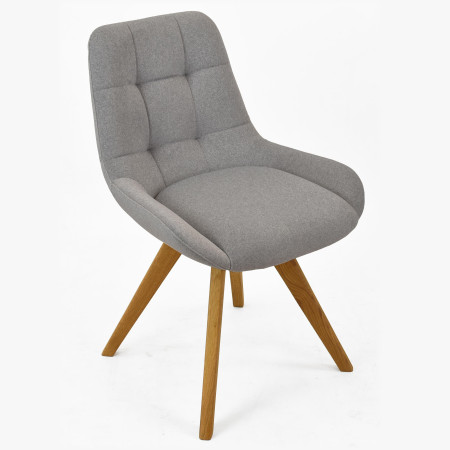 Pohodlná jídelní židle , šedé čalunění