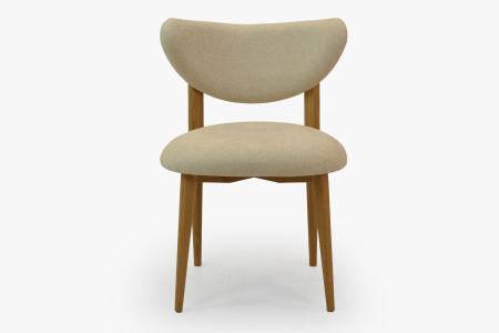 Luxusní jídelní židle dub s ecru čalouněním