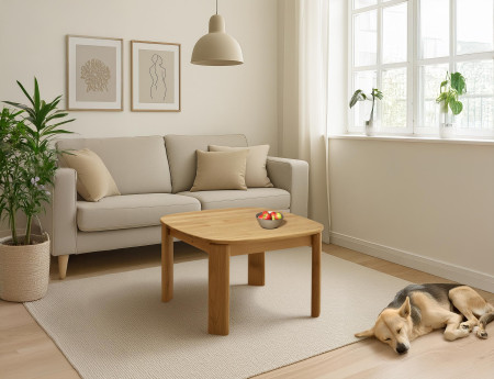 Dubový konferenční stolek 75 x 75 cm