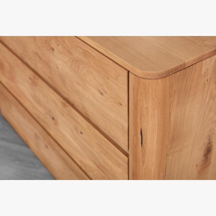 Dubová komoda se zásuvkami 120 cm široká