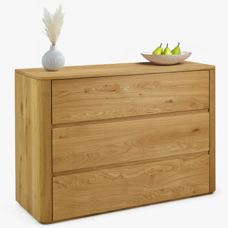 Dubová komoda se zásuvkami 120 cm široká