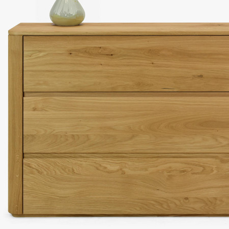 Dubová komoda se zásuvkami 120 cm široká