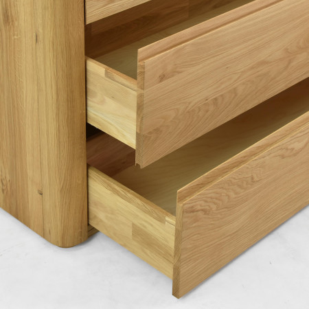 Dubová komoda se zásuvkami 120 cm široká