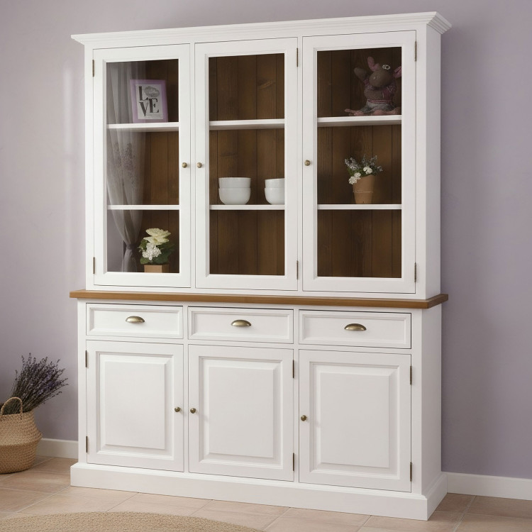 Masivní dřevěný sekretář v provence stylu, Typ 47