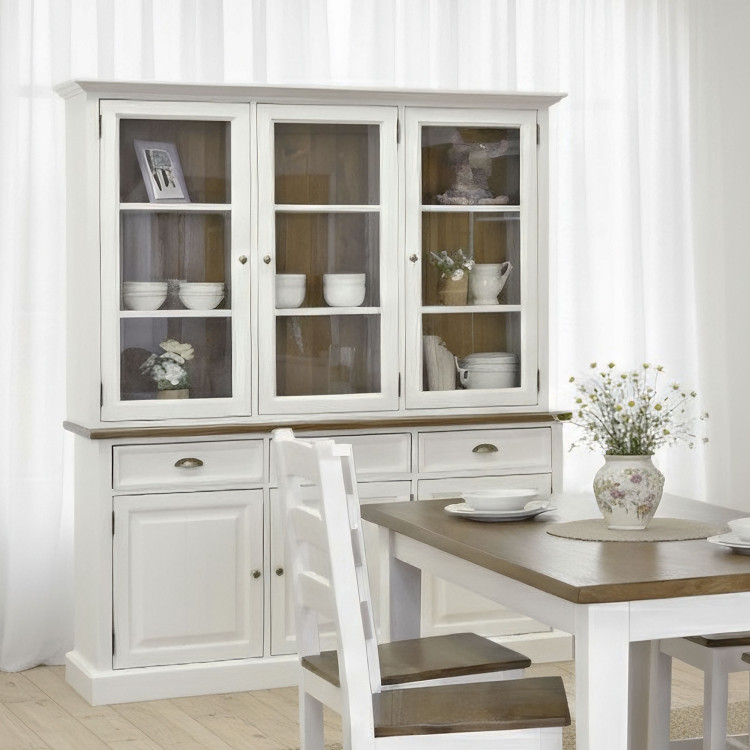 Masivní dřevěný sekretář v provence stylu, Typ 47