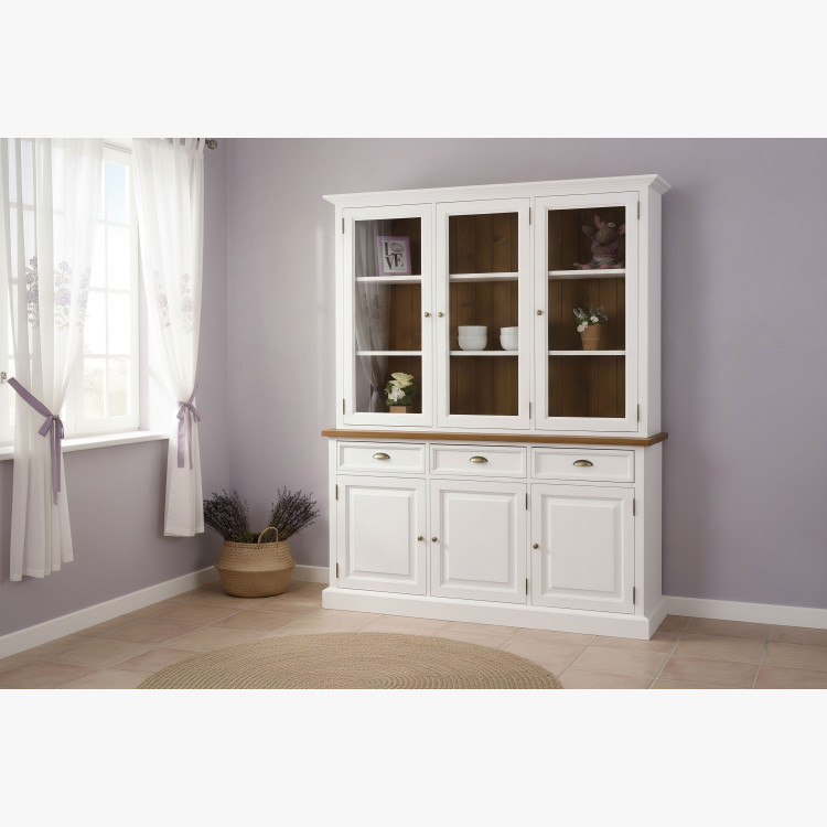 Masivní dřevěný sekretář v provence stylu, Typ 47