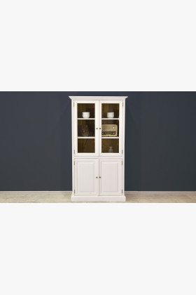 Dřevěná vitrina dvoudveřová v provence stylu, Typ 12 2