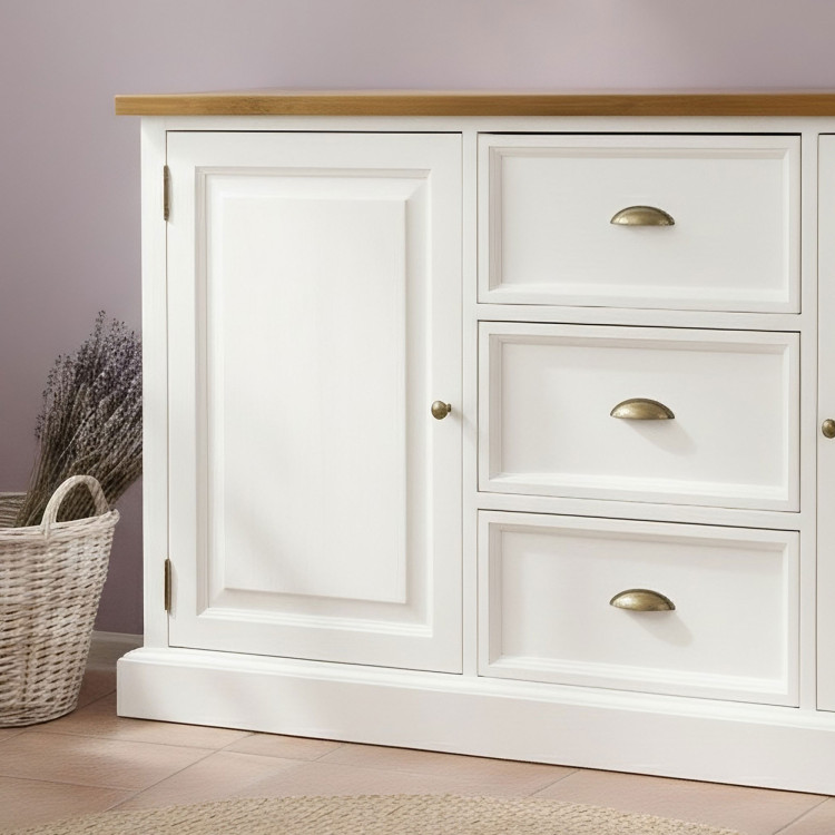 Dřevěná komoda v provence stylu, France typ 49