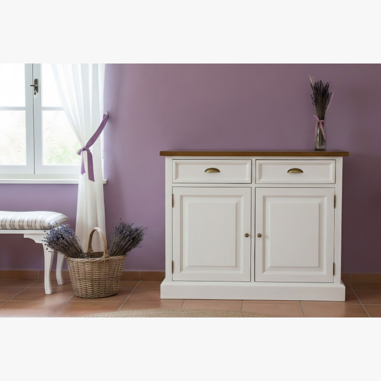 Dřevěná komoda menší v provence stylu, France typ 44