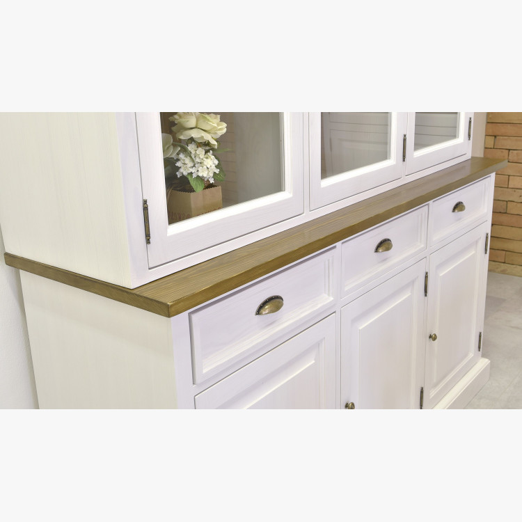 Dřevěná tv komoda v provence stylu, France typ 25