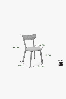 Moderní židle dub Eva, sedák dřevo dub 2