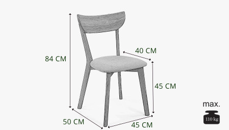 Moderní židle dub Eva, sedák dřevo dub