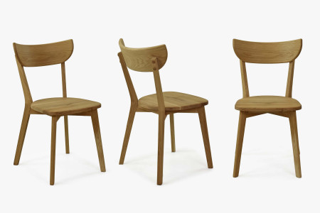 Moderní židle dub Eva, sedák dřevo dub