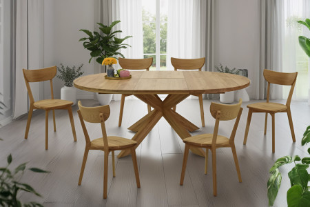 Moderní židle dub Eva, sedák dřevo dub