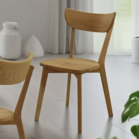 Moderní židle dub Eva, sedák dřevo dub