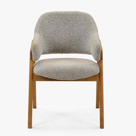 Dubova židle v šedé barvě