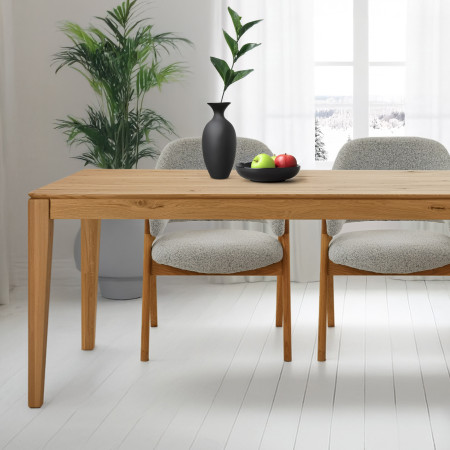 Dubova židle v šedé barvě