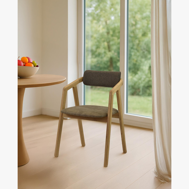 Prémiova dubová židle - čaluněná