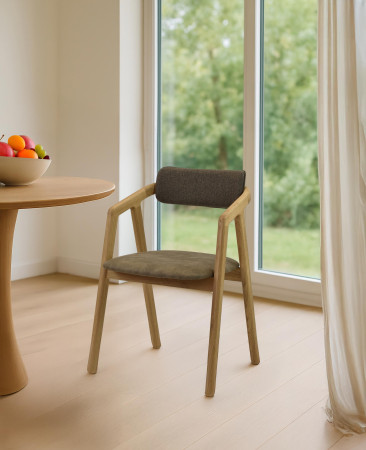 Prémiova dubová židle - čaluněná