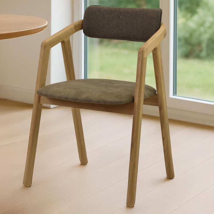 Prémiova dubová židle - čaluněná