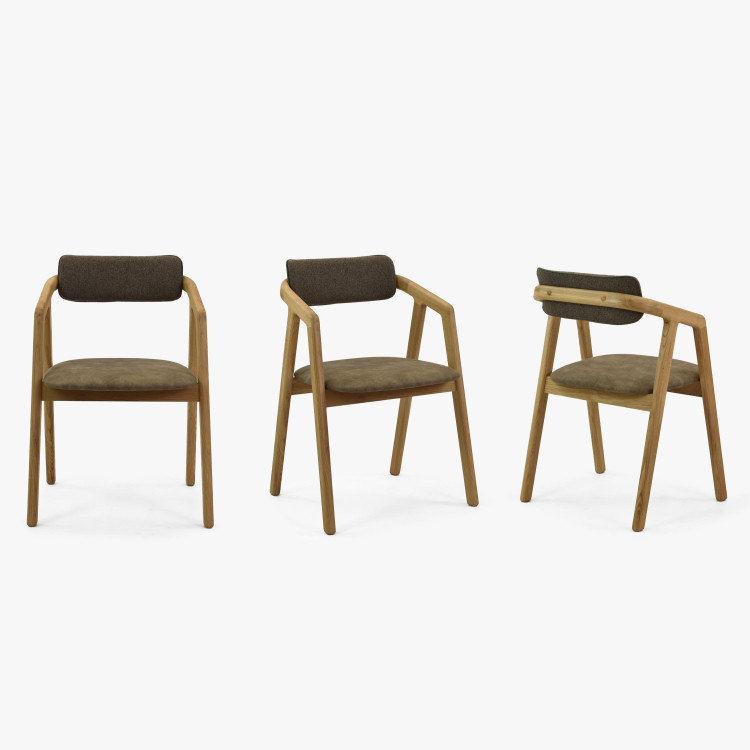 Prémiova dubová židle - čaluněná