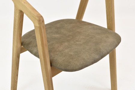 Prémiova dubová židle - čaluněná