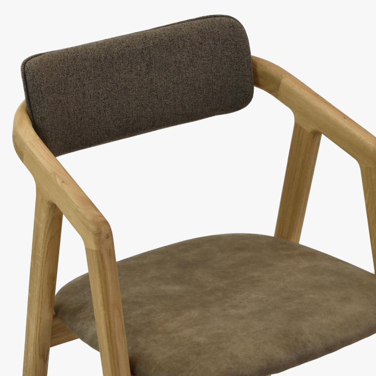 Prémiova dubová židle - čaluněná