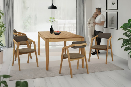 Prémiova dubová židle - čaluněná