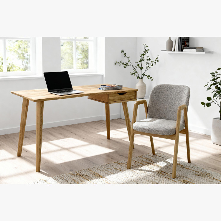 Dubový pracovní stůl, model Juraj