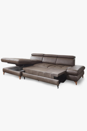 Kožená rohová sedací souprava Carolina - roh v levo 2