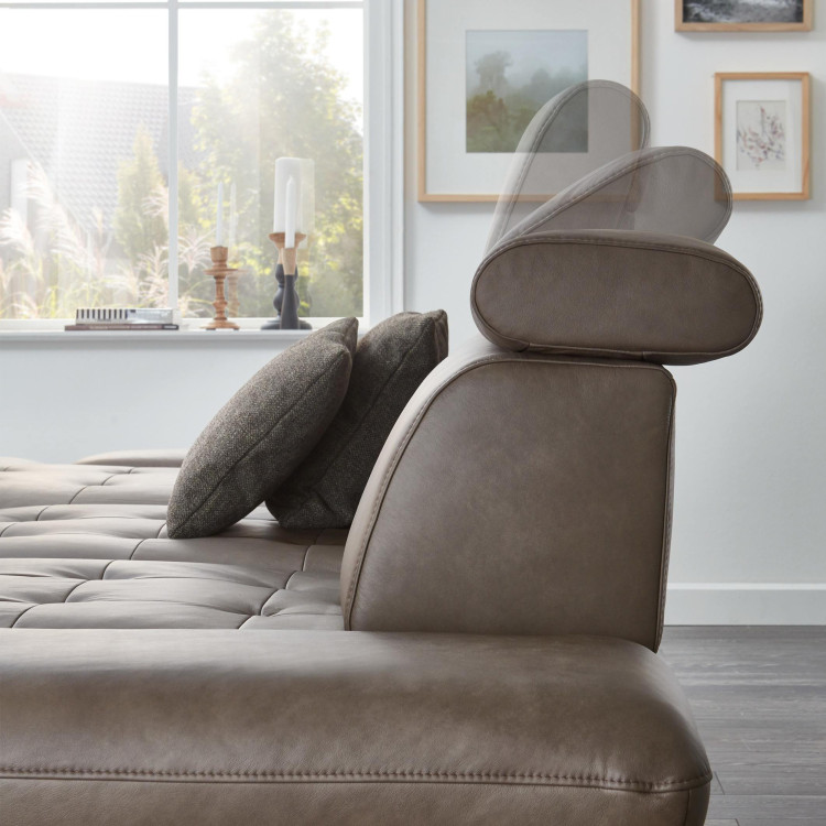 Kožená rohová sedací souprava Carolina - roh v levo