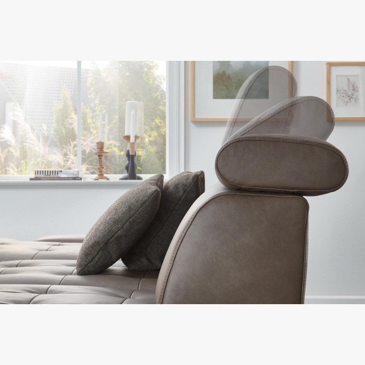 Kožená rohová sedací souprava Carolina - roh v levo