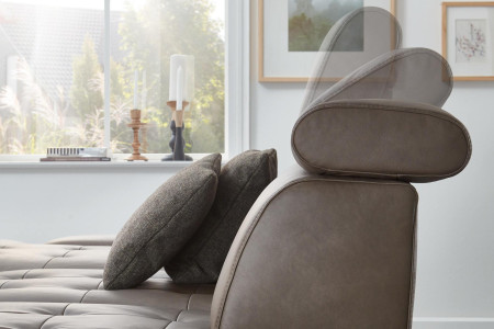 Kožená rohová sedací souprava Carolina - roh v levo