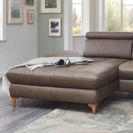 Kožená rohová sedací souprava Carolina - roh v levo