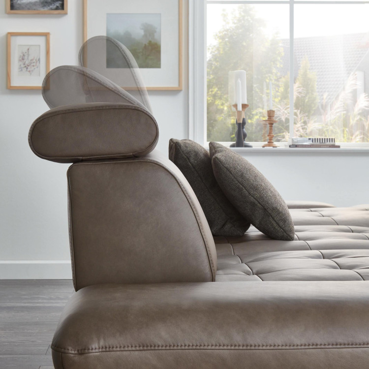 Kožená rohová sedací souprava Carolina - roh v pravo