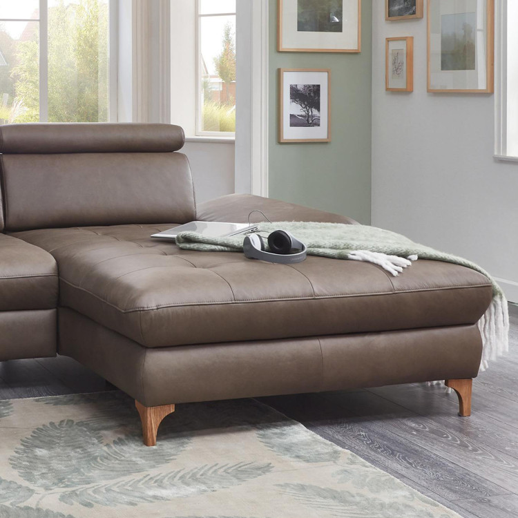 Kožená rohová sedací souprava Carolina - roh v pravo