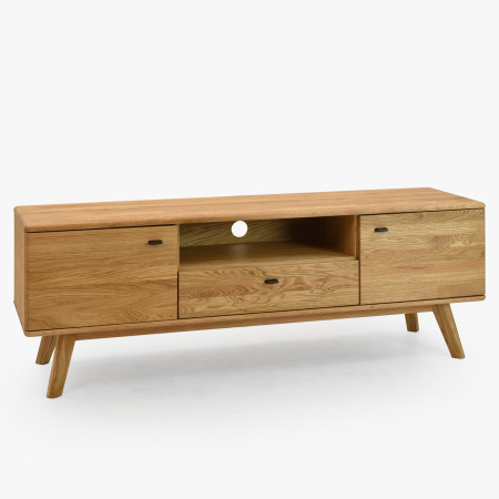 Masivní tv komoda dub na nohou